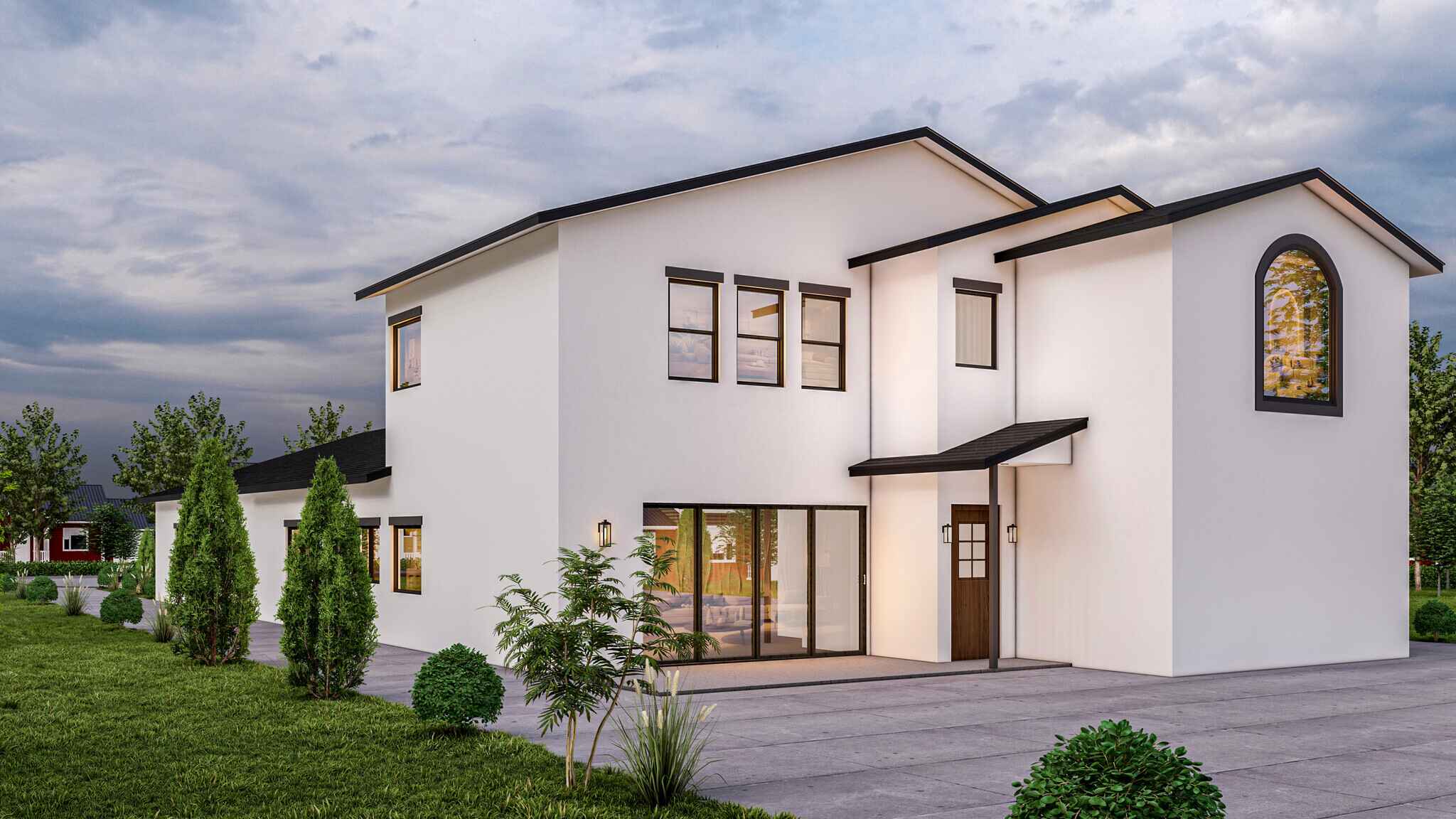 Exterior view of assisted living residence