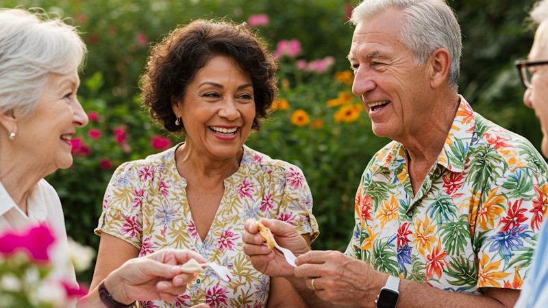 Image of people socializing, representing social programs